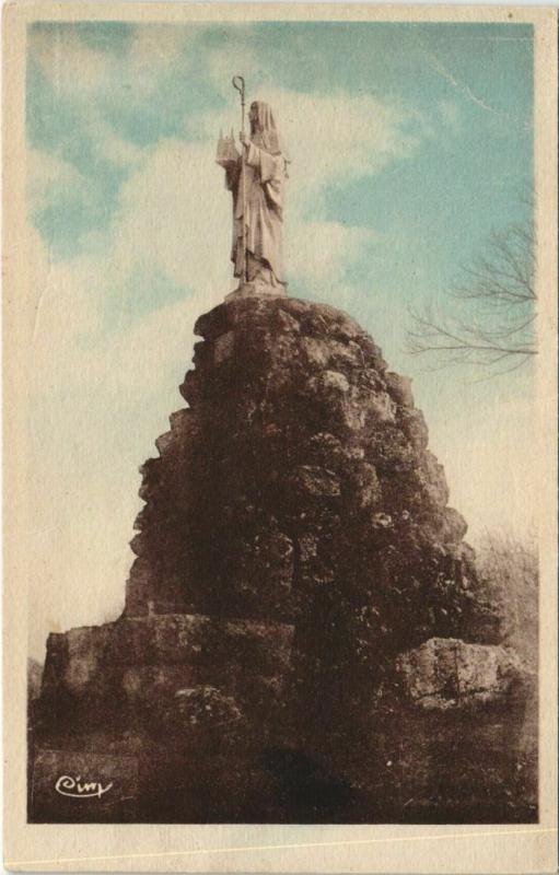 Carte postale ancienne Statue de Sainte Sévère à Sainte-Sévère-sur-Indre