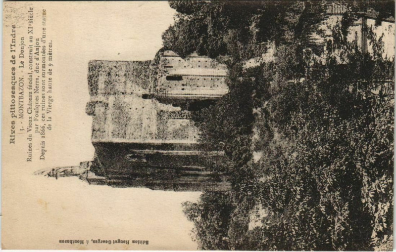 Carte postale ancienne Montbazon Le Donjon France