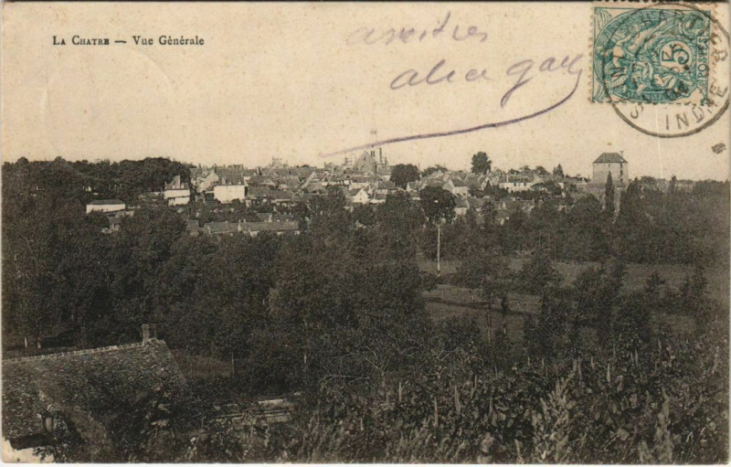 Carte postale ancienne La Chatre Vue Generale France