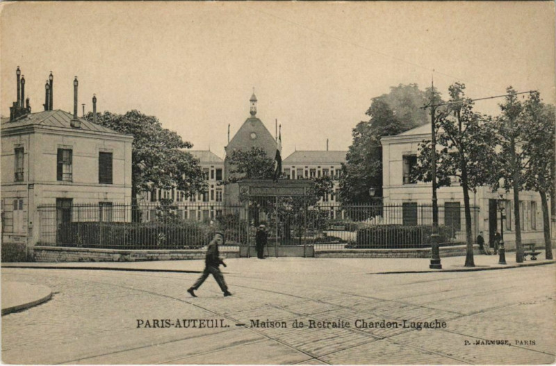 Carte postale ancienne Maison de Retraite Chardon-Lagache à Paris 16e
