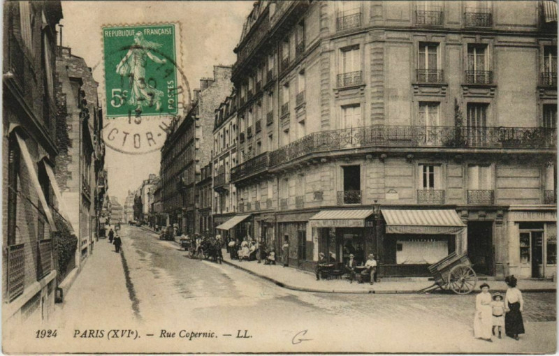 Carte postale ancienne Rue Copernic à Paris 16e