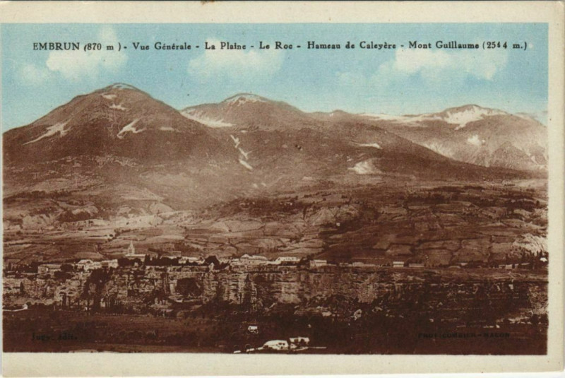 Carte postale ancienne Embrun Vue Generale France à Embrun