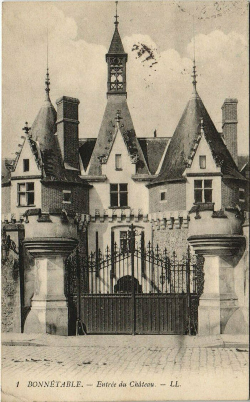 Carte postale ancienne Bonnetable Entree du Chateau France