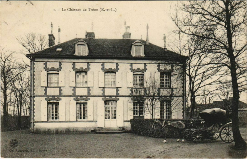 Carte postale ancienne Le Chateau de Treon France