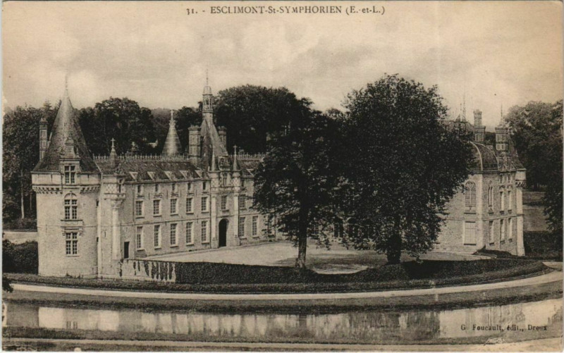 Carte postale ancienne Esclimont Saint-Symphorien France