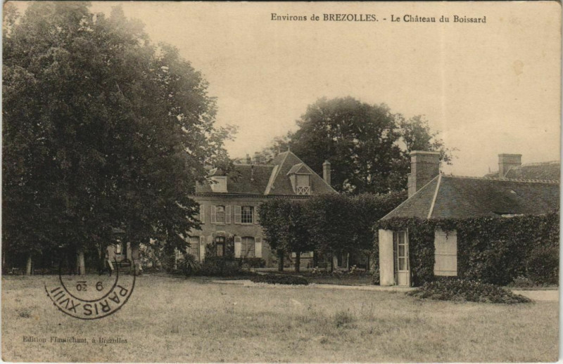 Carte postale ancienne Env.de Brezolles Le Chateau du Boissard France à Brezolles