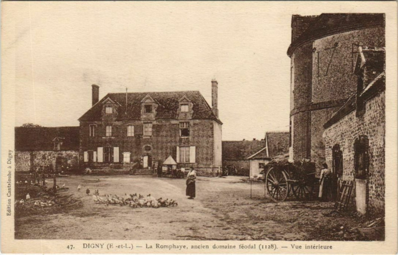 Carte postale ancienne Digny La Romphaye France à Digny