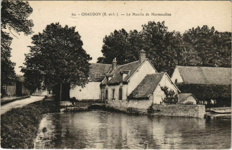 Carte postale ancienne Chaudon Le Moulin de Mormoulins France à Chaudon