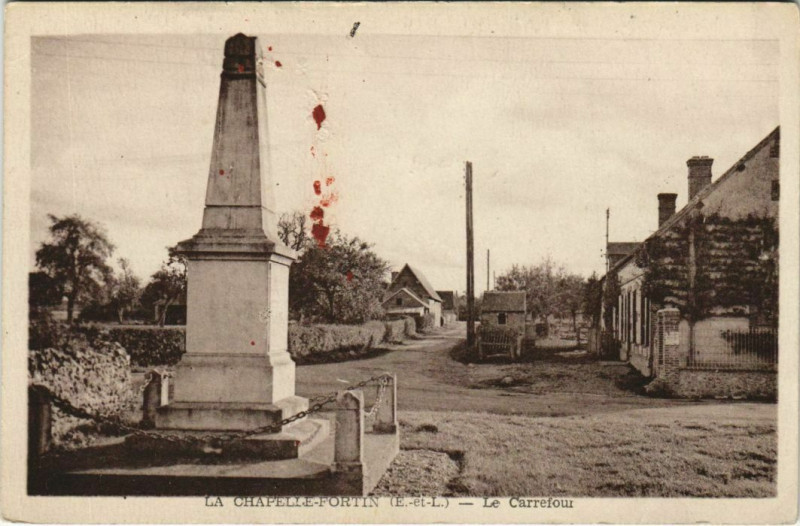 Carte postale ancienne La Chapelle Fortin Le Carrefour France à La Chapelle-Fortin