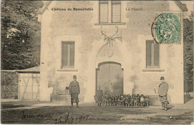 Carte postale ancienne Chateau de Bonnetable Le Chenil France