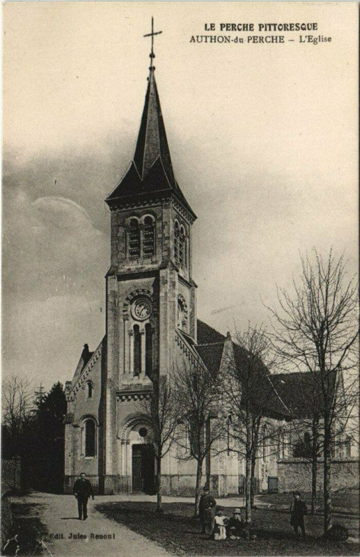 Carte postale ancienne Authon du Perche L'Eglise France à Authon-du-Perche