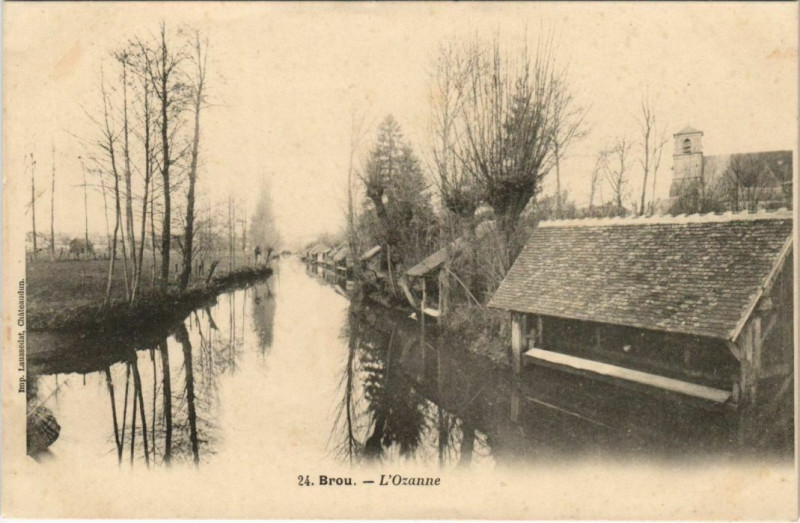 Carte postale ancienne Brou L'Ozanne France à Brou
