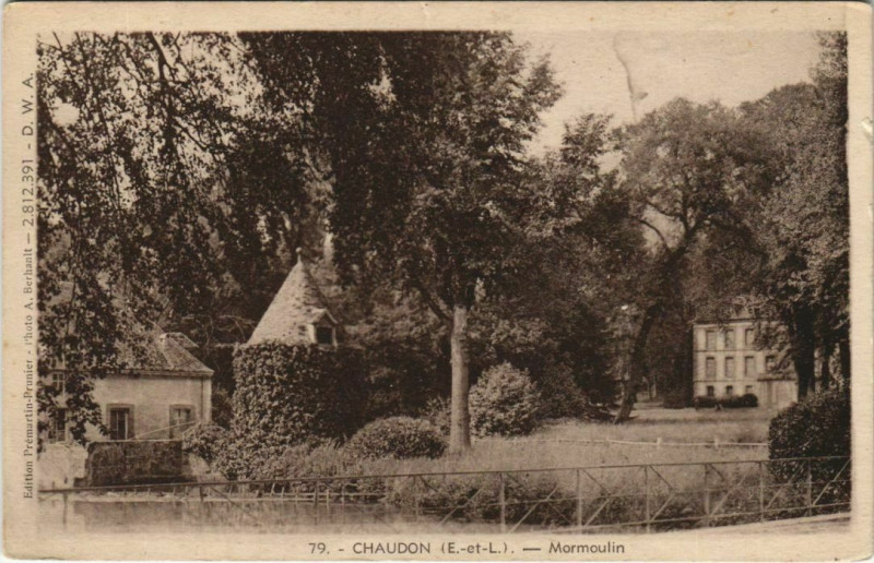 Carte postale ancienne Chaudon Mormoulin France à Chaudon
