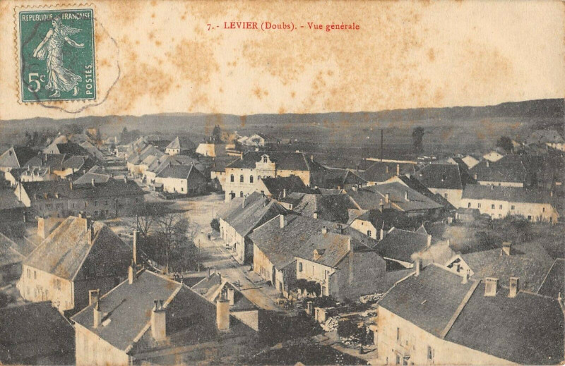 Carte postale ancienne Levier Vue Generale à Levier