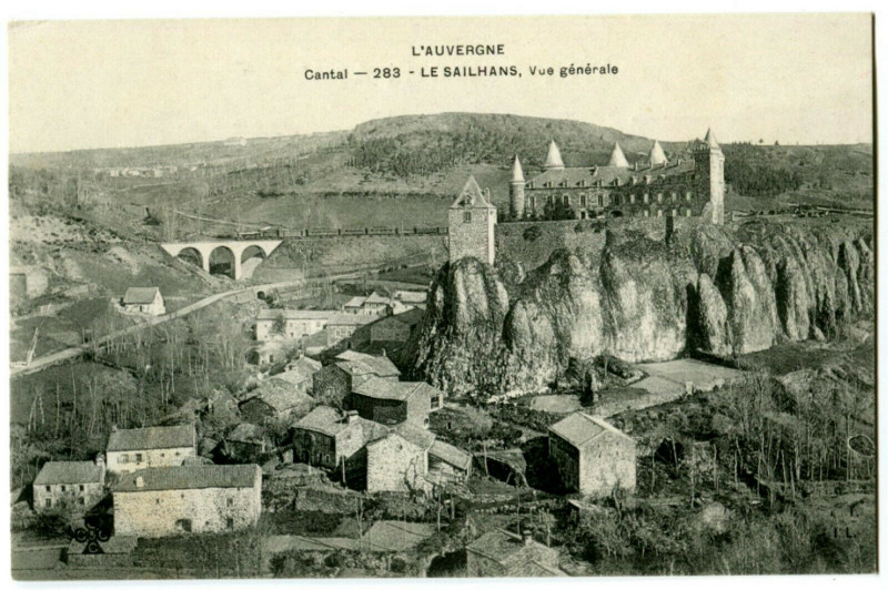 Carte postale ancienne Cantal Le Sailhans Vue générale