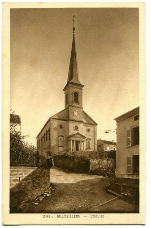 Carte postale ancienne Haute-Saône Aillevillers L'Eglise