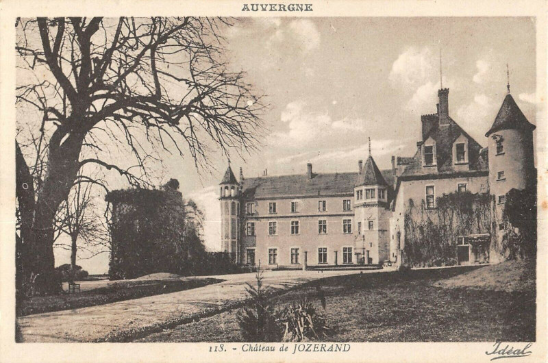 Carte postale ancienne Chateau De Jozerand à Joze