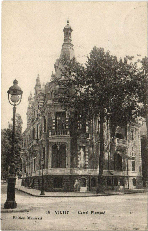 Carte postale ancienne Vichy Castel Flamand à Vichy