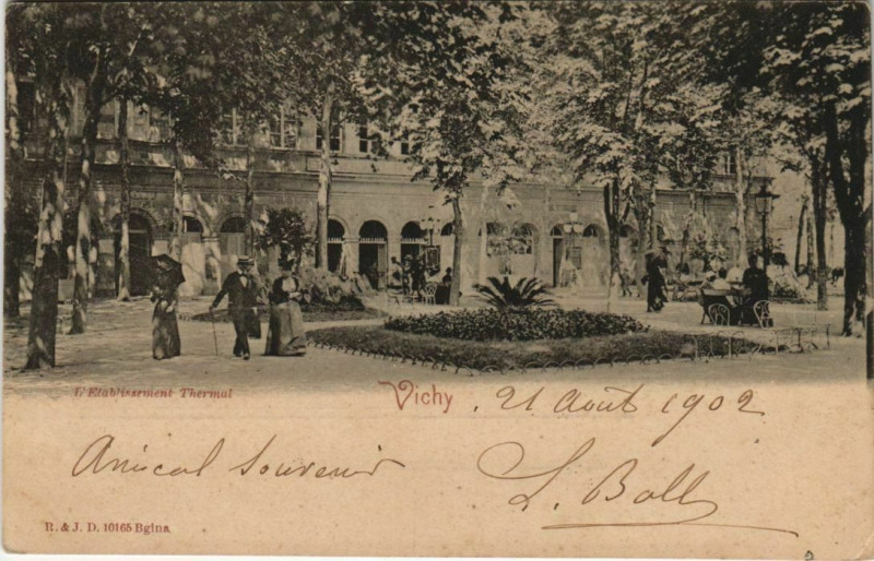 Carte postale ancienne Vichy Etablissement Thermal à Vichy