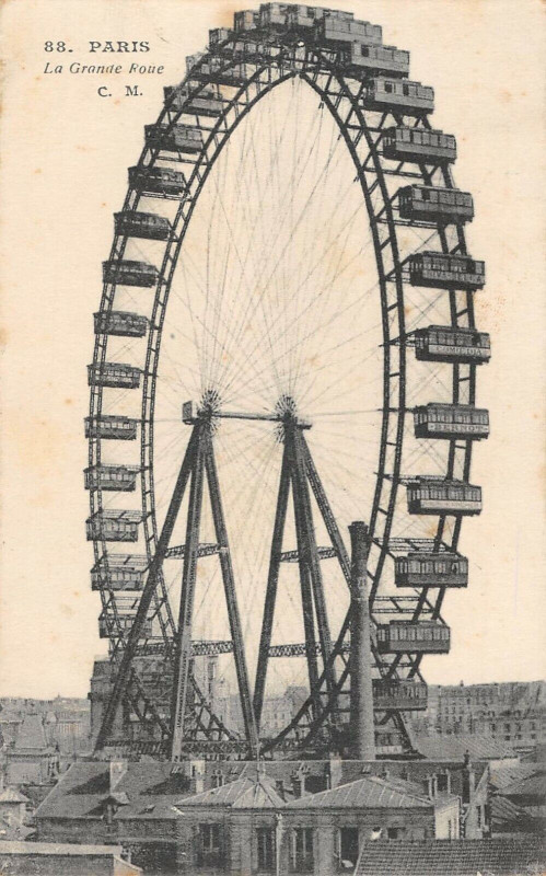 Carte postale ancienne La Grande Roue à Paris 7e