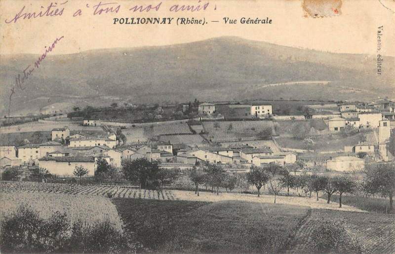 Carte postale ancienne Pollionnay Vue Generale à Pollionnay