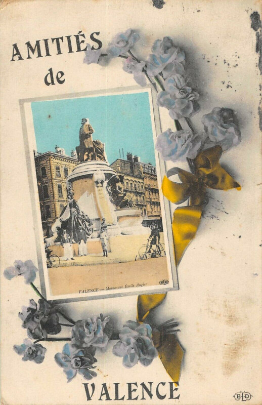Carte postale ancienne Amities De Valence à Valence