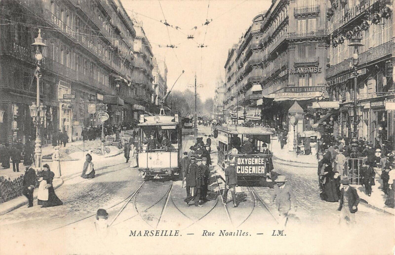 Carte postale ancienne Marseille Rue Noailles à Marseille