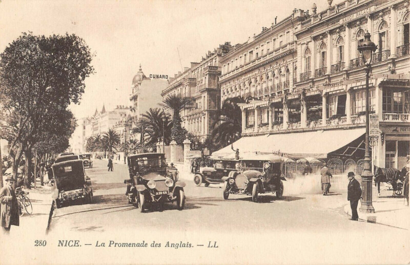 Carte postale ancienne Nice Promenade Des Anglais à Nice