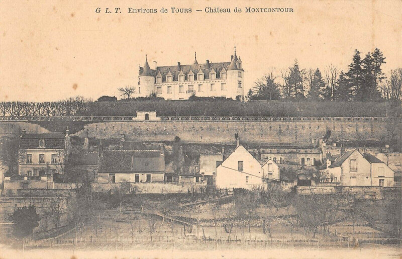 Carte postale ancienne Environs De Tours Chatau De Montcontour à Tours
