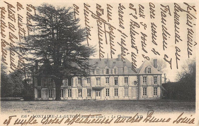 Carte postale ancienne Le Château à Fontaine-la-Guyon
