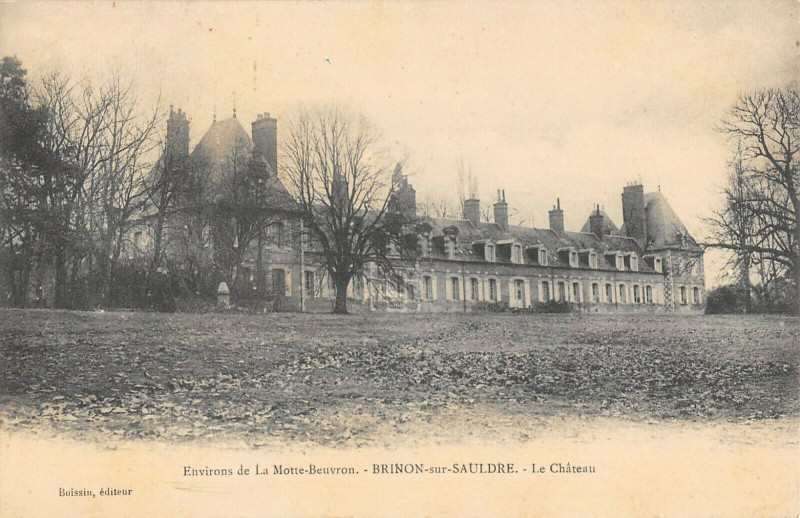 Carte postale ancienne Env.de La Motte Beuvron Brinon Sur Sauldre Le Chateau