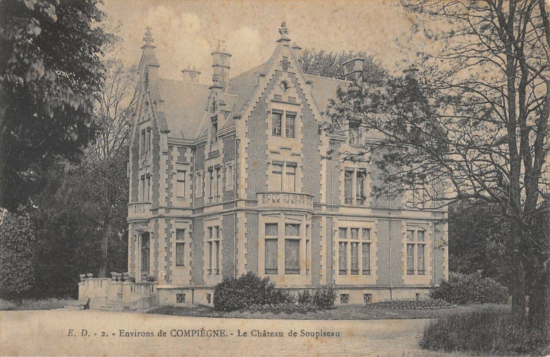 Carte postale ancienne Env.de Compiegne Le Chateau De Soupiseau