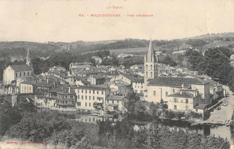 Carte postale ancienne Rouquecourbe Vue Generale