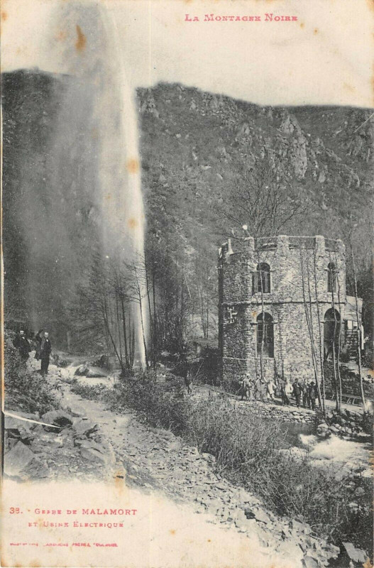 Carte postale ancienne Gerbe De Malamort Et Usine Electrique