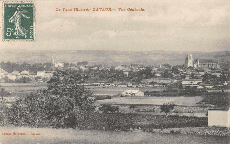 Carte postale ancienne Lavaur Vue Generale à Lavaur