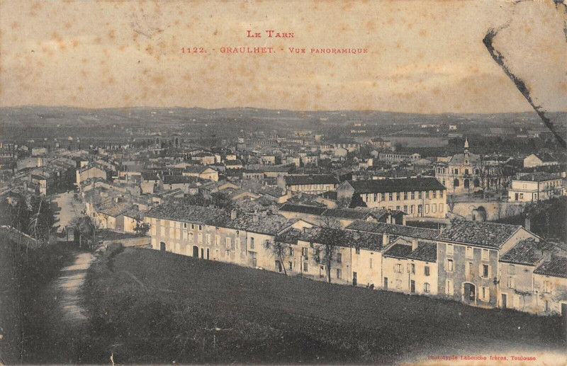 Carte postale ancienne Graulhet Vue Panoramique à Graulhet