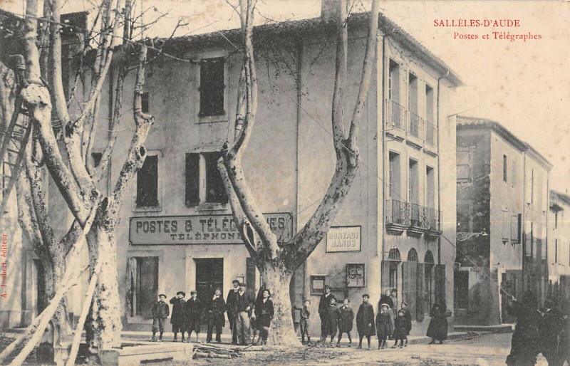 Carte postale ancienne Salleles D'Aude Postes Et Telegraphes