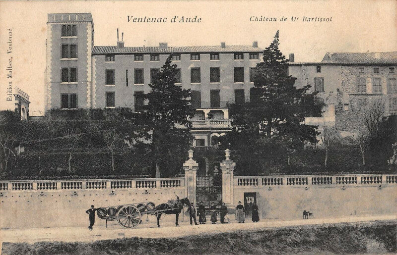 Carte postale ancienne Ventenac D'Aude Chateau De Mr Bartissol