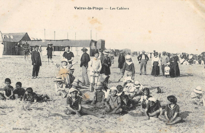 Carte postale ancienne Valras La Plage Les Cabines
