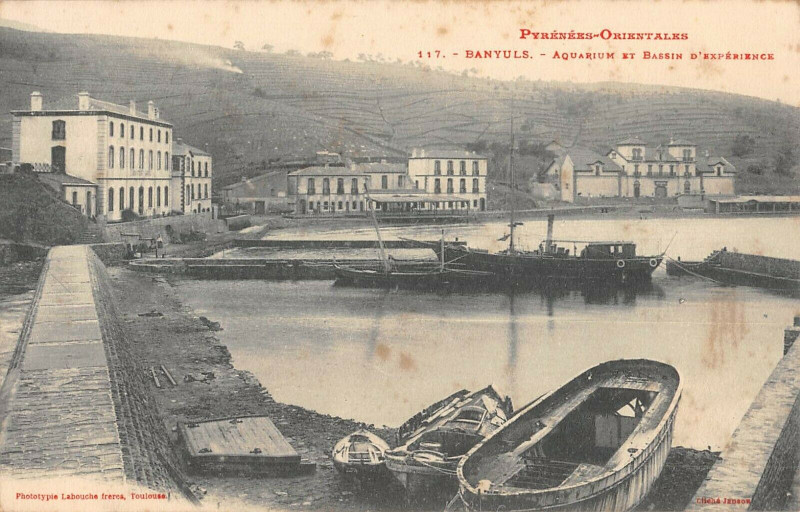 Carte postale ancienne Banyuls Aquarium Et Bassin D'Experience
