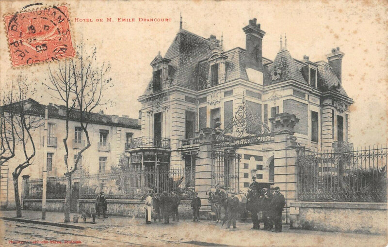 Carte postale ancienne Perpignan Hotel Emile Drancourt à Perpignan