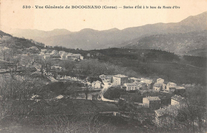 Carte postale ancienne 20 Corse Vue Generale De Bocognano à Bocognano