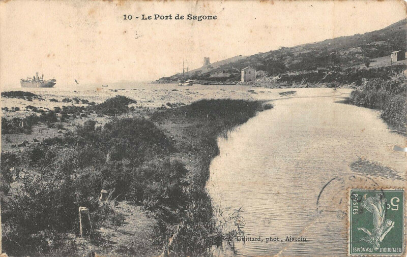 Carte postale ancienne 20 Corse Le Port De Sagone