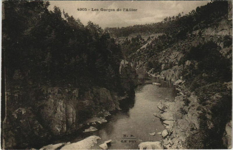 Carte postale ancienne Les Gorges de l'Allier
