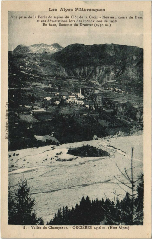 Carte postale ancienne Orcieres Vue Panoramique