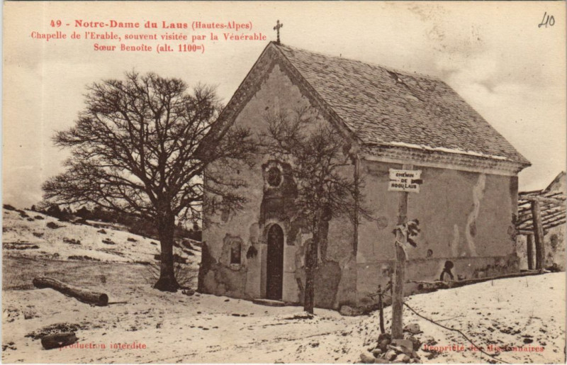 Carte postale ancienne Saint-Etienne-du-Laus Notre-Dame du Laus