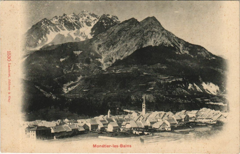 Carte postale ancienne Monetier-les-Bains Vue Generale