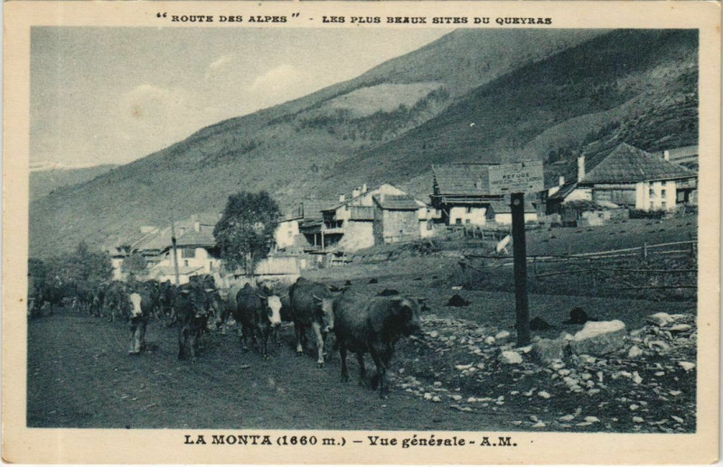 Carte postale ancienne La Monta Vue Generale