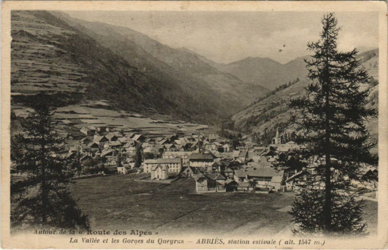 Carte postale ancienne Abries Vue Panoramique