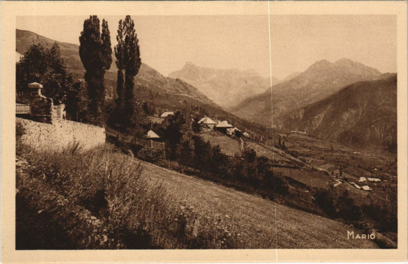 Carte postale ancienne Barcelonnette Environs - Melezin - Col de Vars à Barcelonnette